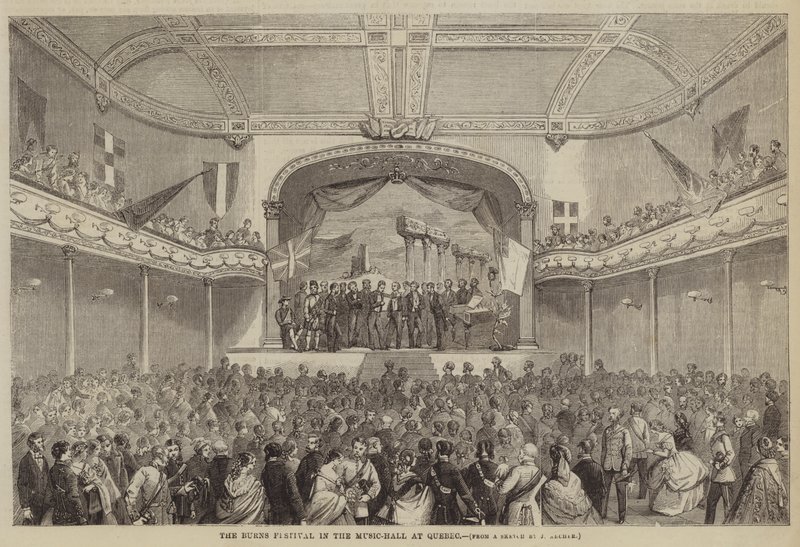 El festival de Burns en el salón de música de Quebec de James Archer