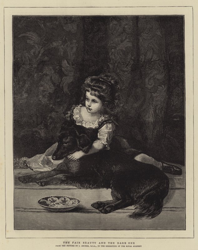 La bella clara y la oscura de James Archer