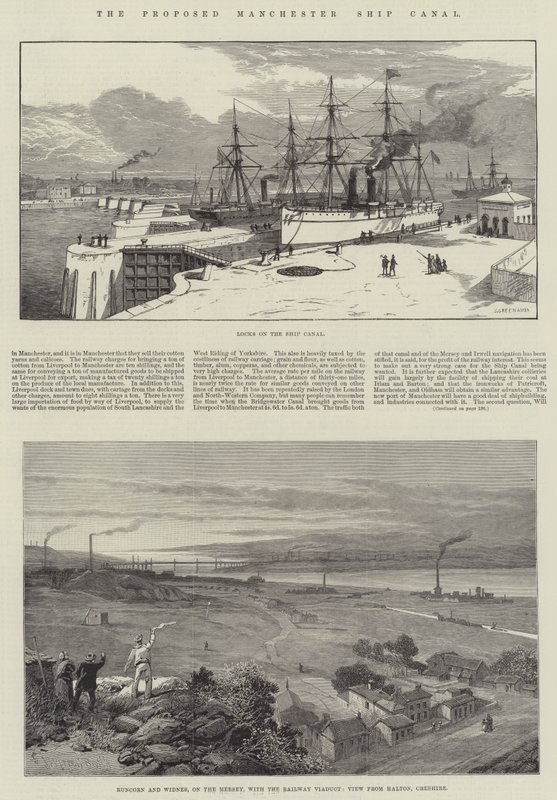 El Propuesto Canal del Puerto de Manchester de James Burrell Smith