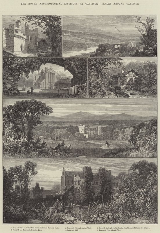 El Instituto Arqueológico Real en Carlisle, lugares alrededor de Carlisle de James Burrell Smith