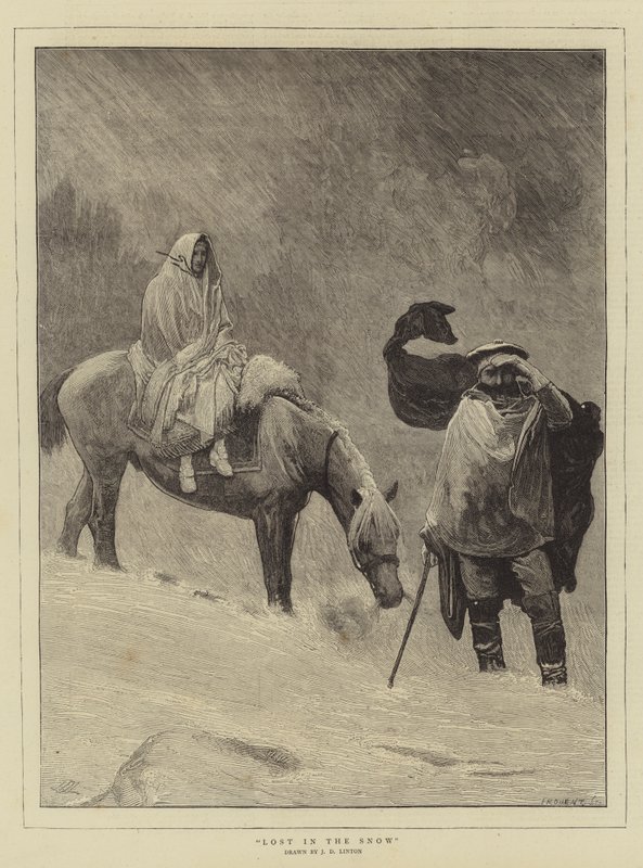 Perdido en la nieve de James Dromgole Linton