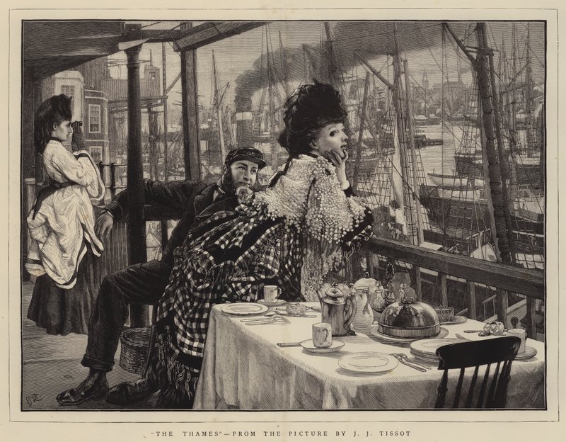 El Támesis de James Jacques Joseph Tissot