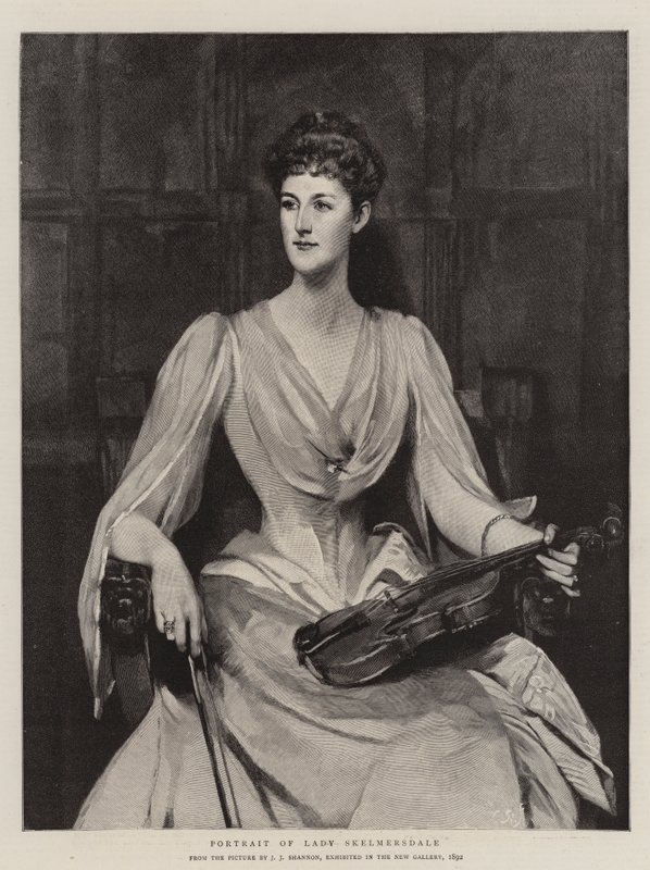 Retrato de Lady Skelmersdale de James Jebusa Shannon