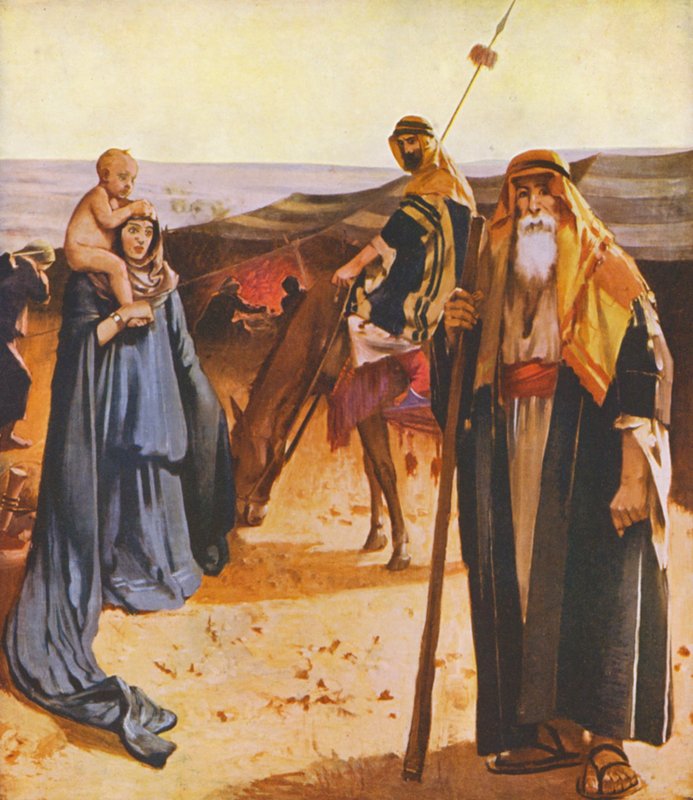 Tierra Santa: Desert dwellers (litografía en color) de James (after) Clark