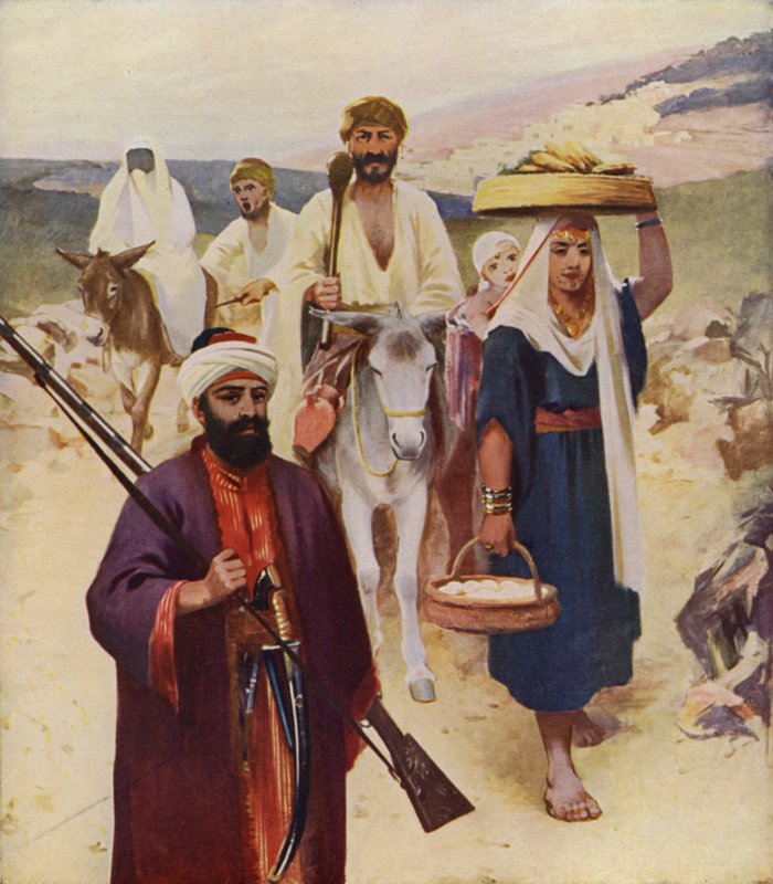 Escena de carretera cerca de Nazaret de James (after) Clark
