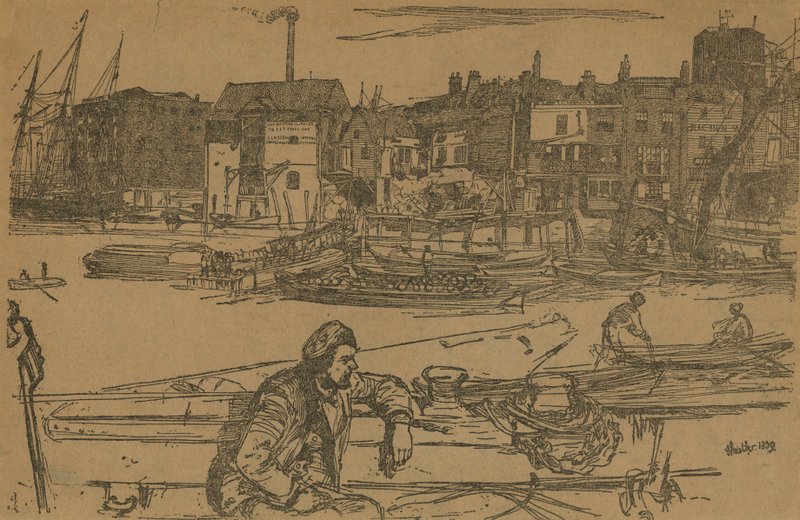 Muelle del León Negro de James Abbott McNeill Whistler