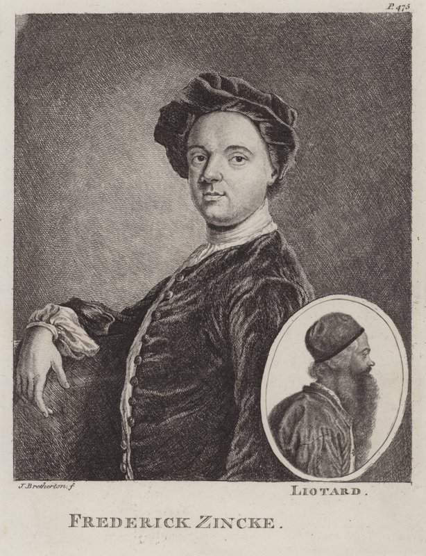 Christian Friedrich Zincke, miniaturista alemán de James Bretherton