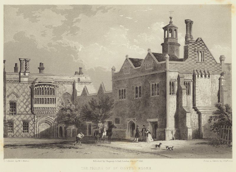 El Priorato de St Osyth, Essex de James Dafforne