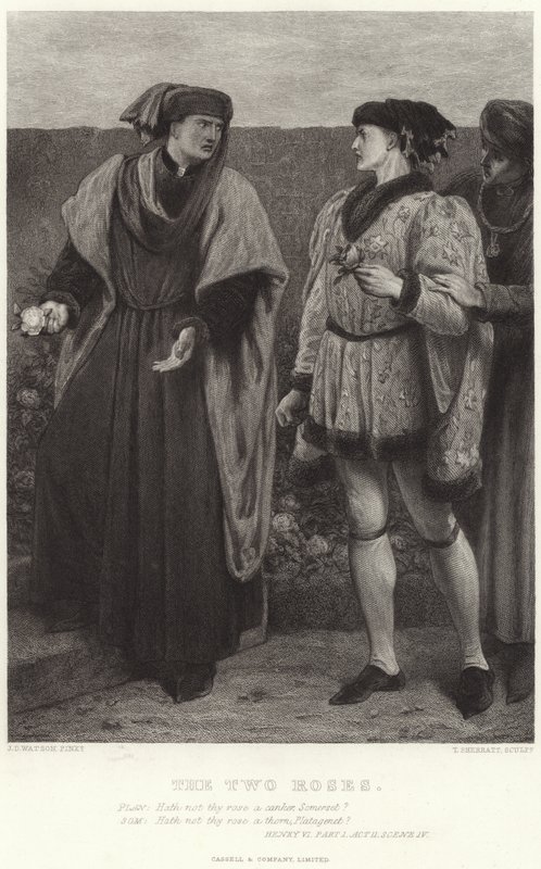 Las dos rosas, Enrique VI, Parte I, Acto II, Escena IV de James Dawson Watson
