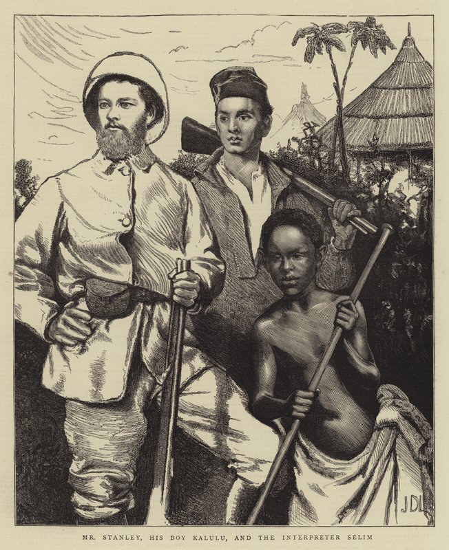 El Sr. Stanley, su Niño Kalulu y el Intérprete Selim de James Dromgole Linton