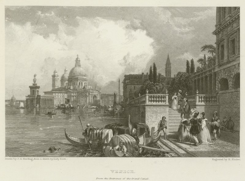 Venecia, desde la Entrada del Gran Canal de James Duffield Harding