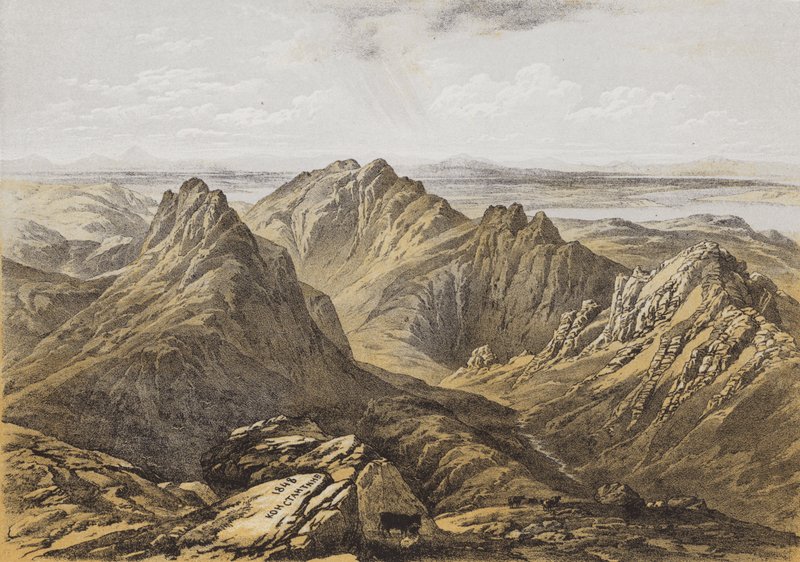 Vista desde la Cima de Goatfell, Isla de Arran de James Duffield Harding
