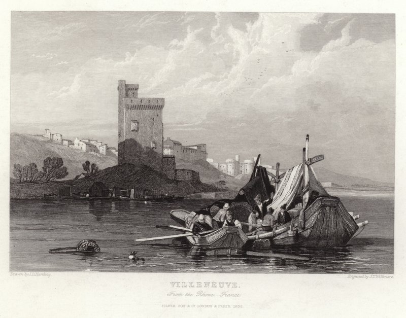 Villeneuve desde el Ródano de James Duffield Harding