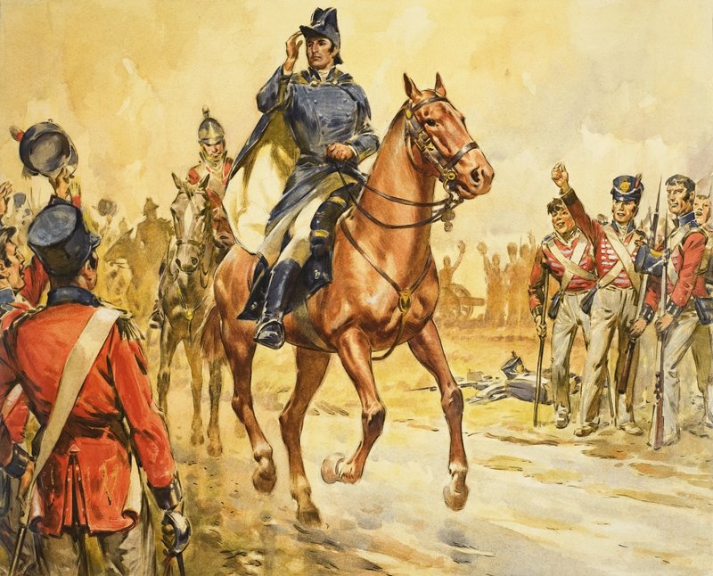 El Duque de Wellington reúne a sus tropas de James Edwin McConnell