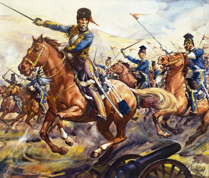 Caballos famosos de realidad y ficción: La Carga de la Brigada Ligera de James Edwin McConnell