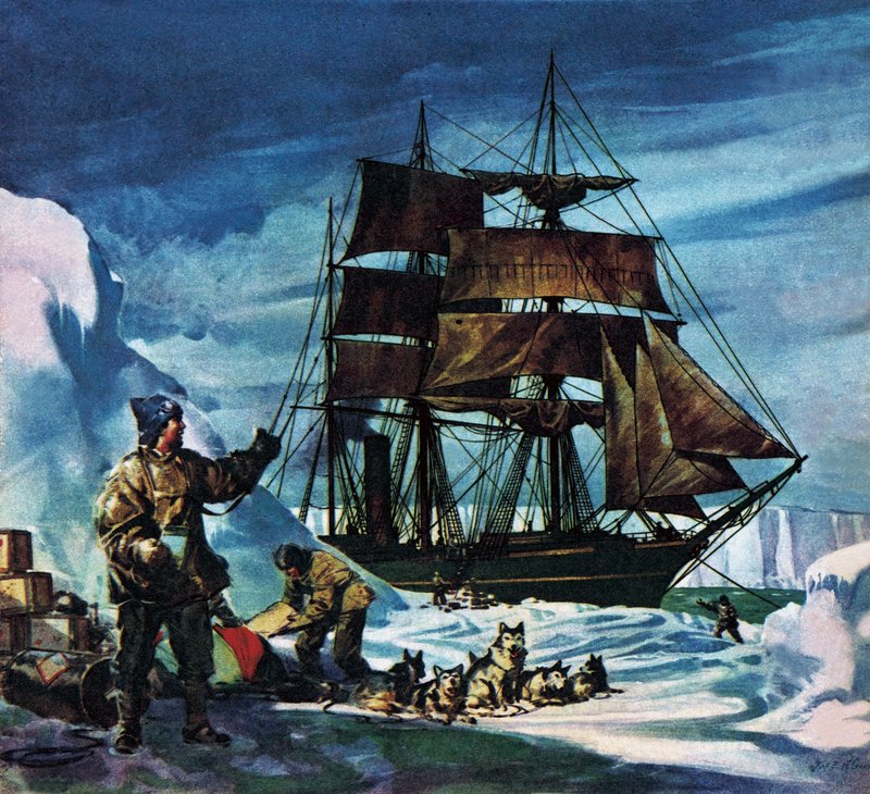 El Terra Nova en la Antártida de James Edwin McConnell