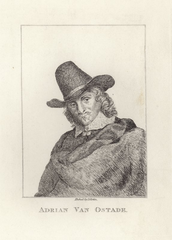 Adriaen van Ostade, bautizado como Adriaen Jansz Hendricx. Grabado por James Girtin. de James Girtin