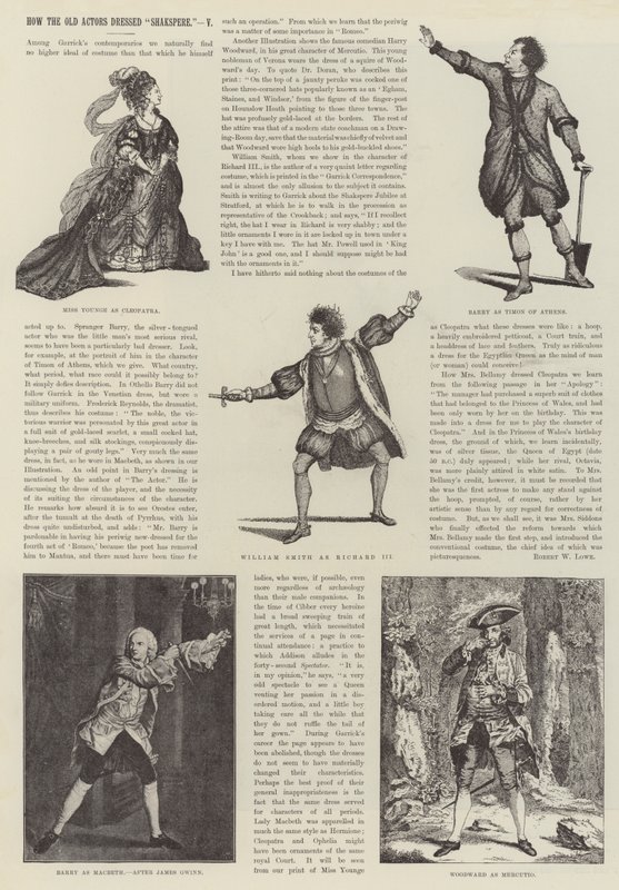 Cómo los viejos actores vestían a Shakespeare de James Godwin