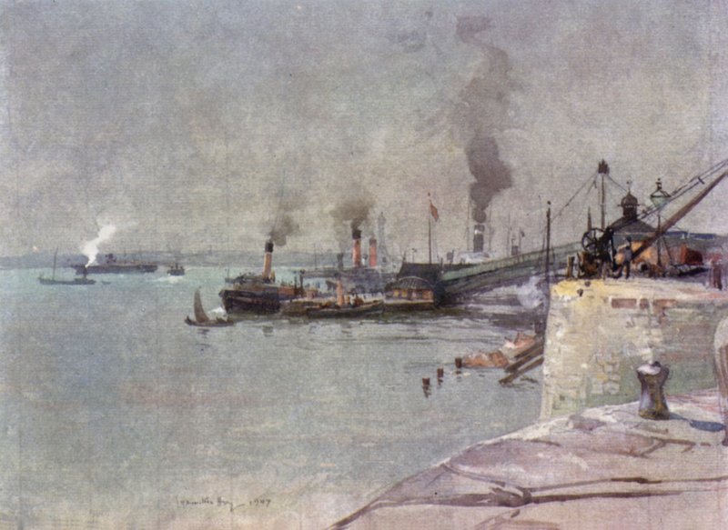 El Muelle de Desembarco, Extremo Sur de James Hamilton Hay