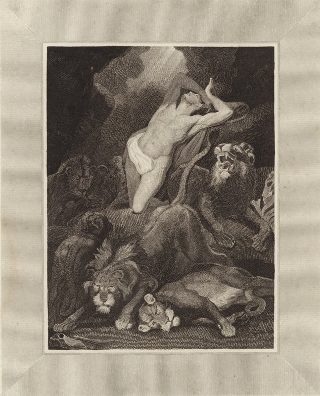 Daniel en el foso de los leones de James Northcote
