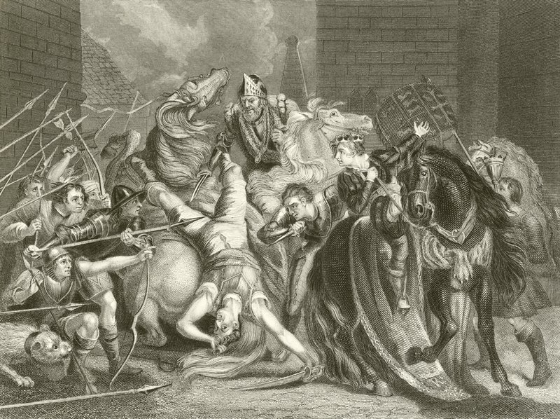 Alcalde de Londres matando a Wat Tyler de James Northcote