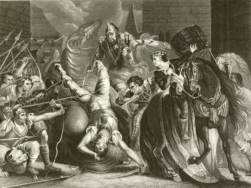La muerte de Wat Tyler de James Northcote