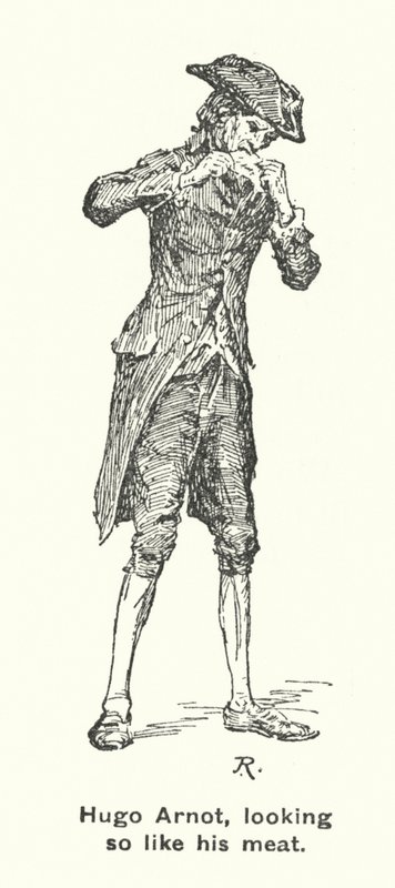 Hugo Arnot, pareciéndose tanto a su carne de James Riddel