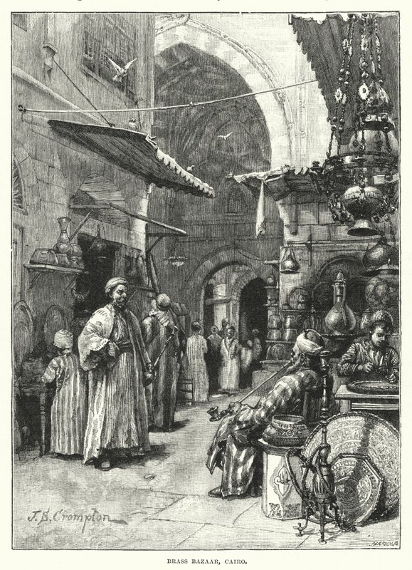 Bazar de latón, El Cairo de James Shaw Crompton