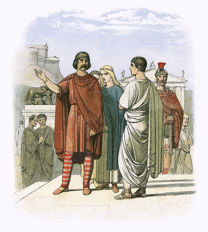 Caractacus en Roma en el año 52 d.C. de James William Edmund Doyle