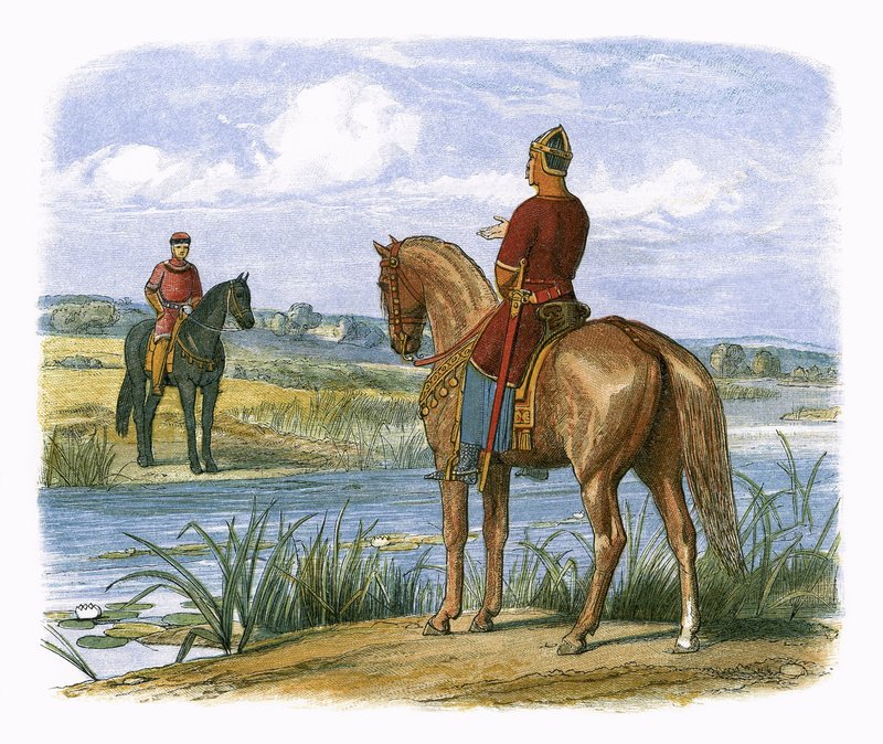 Enrique y Esteban conversan a través del Támesis de James William Edmund Doyle