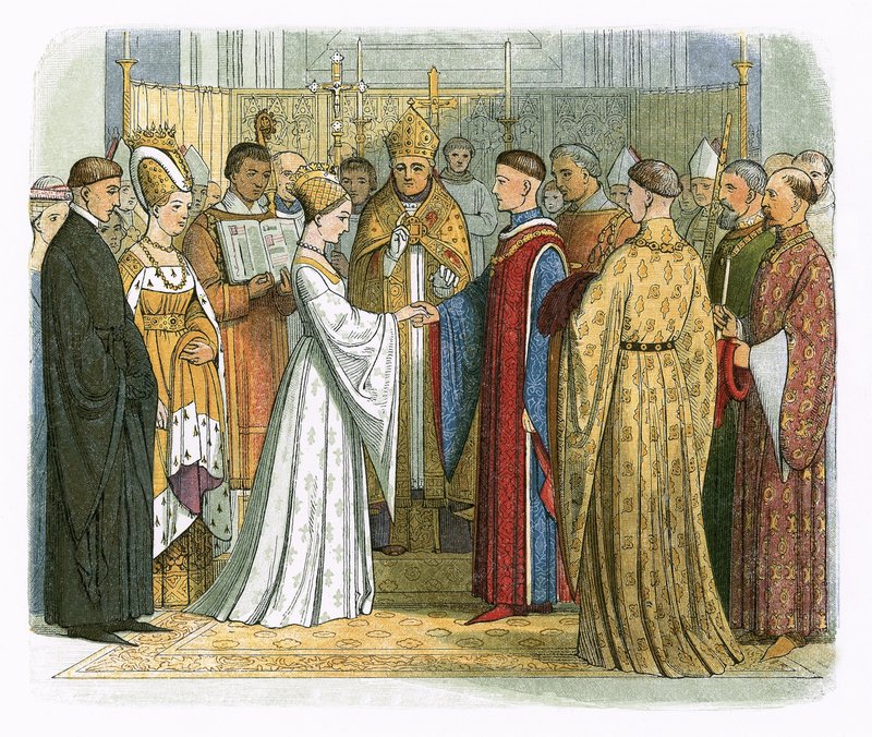 Matrimonio del rey Enrique V y Catalina de Francia de James William Edmund Doyle