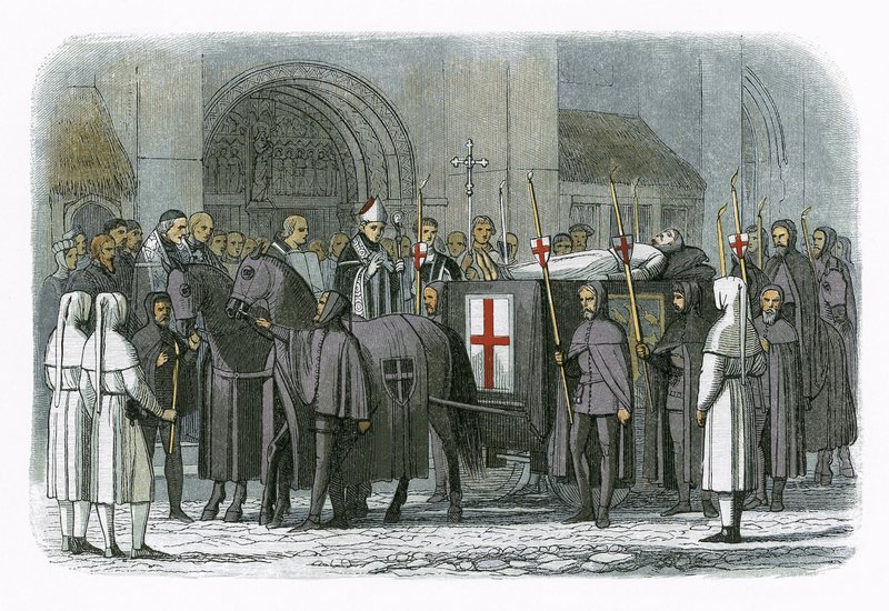 El cuerpo del rey Ricardo II llevado a la catedral de San Pablo de James William Edmund Doyle