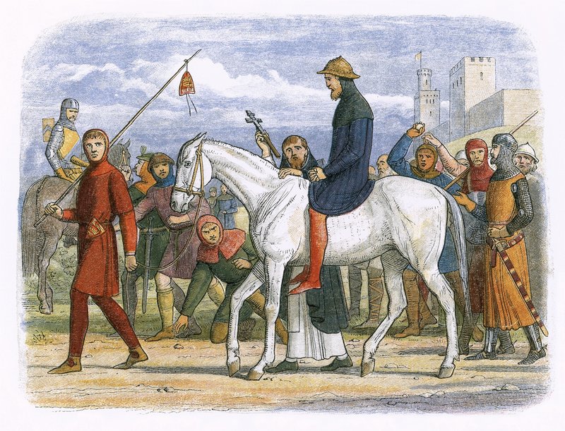 Thomas, Conde de Lancaster, siendo llevado a la ejecución de James William Edmund Doyle