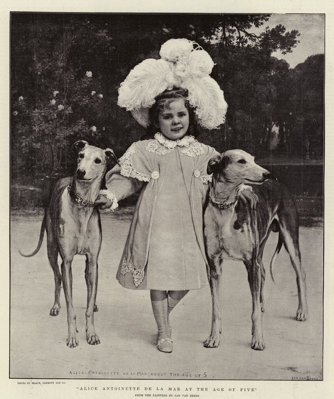 Alice Antoinette de la Mar a la Edad de Cinco Años de Jan van Beers