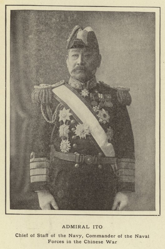 Almirante Ito, Jefe de Estado Mayor de la Armada, Comandante de las Fuerzas Navales en la Guerra China de Japanese Photographer