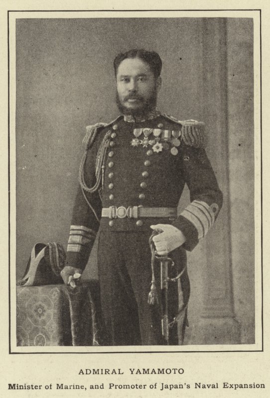 Almirante Yamamoto, Ministro de Marina y Promotor de la Expansión Naval de Japón de Japanese Photographer
