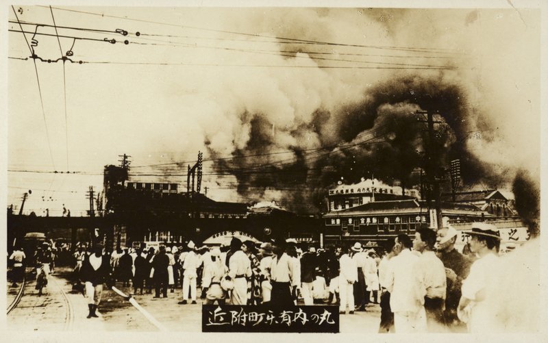 Secuelas del Gran Terremoto de Kanto, Japón, 1923 de Japanese Photographer