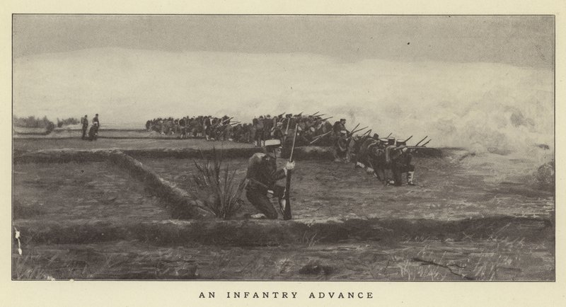 Avance de infantería de Japanese Photographer