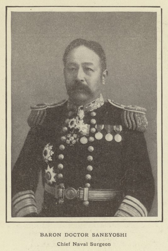 Barón Doctor Saneyoshi, Jefe Cirujano Naval de Japanese Photographer