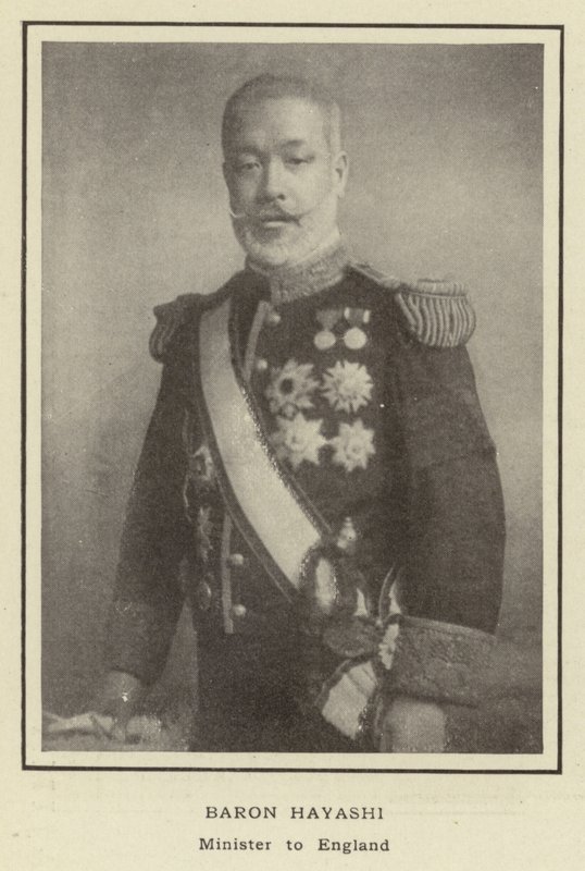 Barón Hayashi, Ministro en Inglaterra de Japanese Photographer