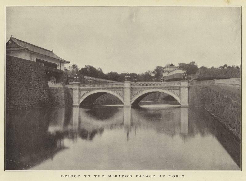 Puente al Palacio del Mikado en Tokio de Japanese Photographer