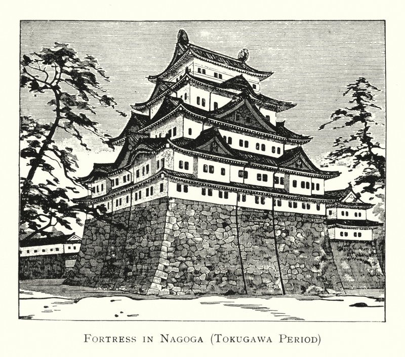 Fortaleza en Nagoga, Periodo Tokugawa de Japanese School