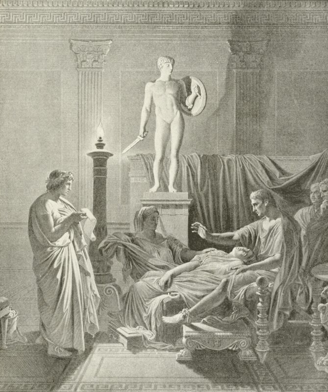 Octavia vencida por los versos de Virgilio de Jean Auguste Dominique Ingres