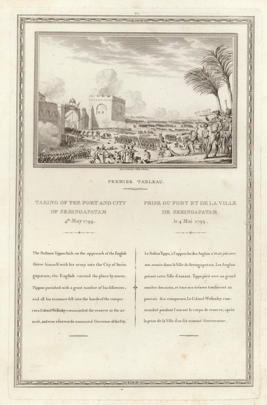 Toma del fuerte y la ciudad de Seringapatam, 4 de mayo de 1799 de Jean Duplessi Bertaux