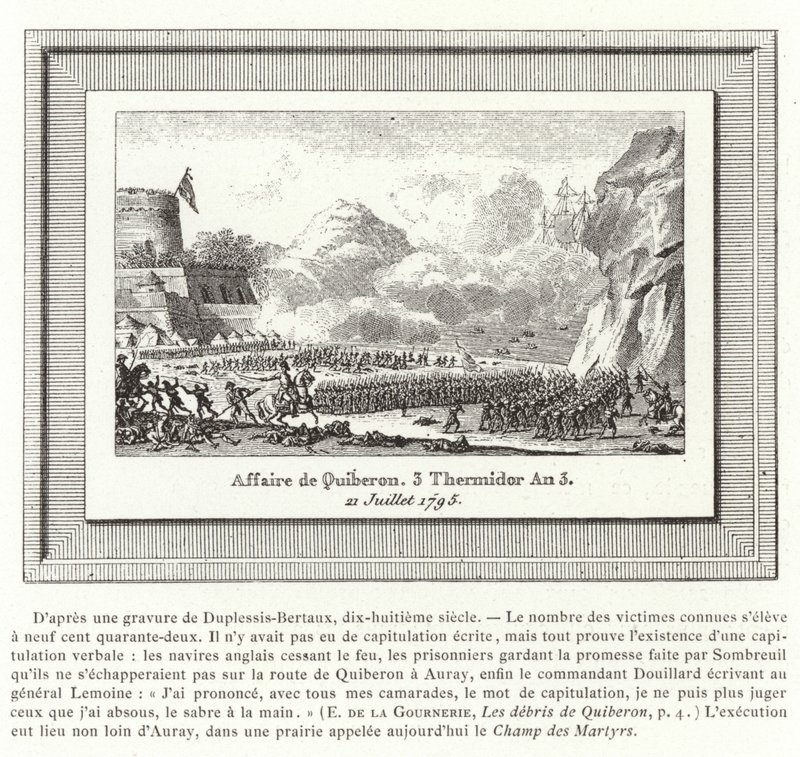 Batalla de Quiberon, Francia, 21 de Julio de 1795 de Jean Duplessis Bertaux