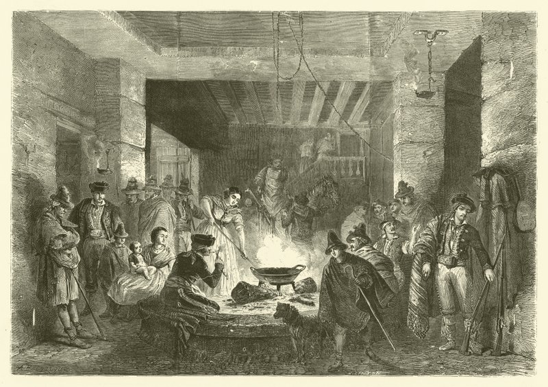 Posada, una posada en la Sierra Nevada, España de Jean Antoine Valentin Foulquier