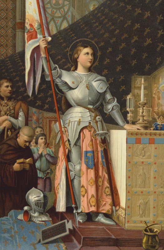 Juana de Arco en la Coronación de Carlos VII, 1429 de Jean Auguste Dominique Ingres