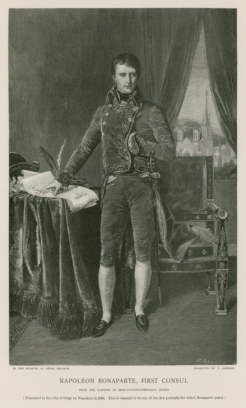 Napoleón Bonaparte, Primer Cónsul de Jean Auguste Dominique Ingres