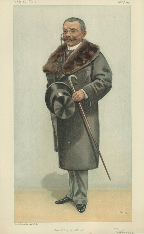 M Théophile Delcassé (litografía a color) de Jean Baptiste (after) Guth