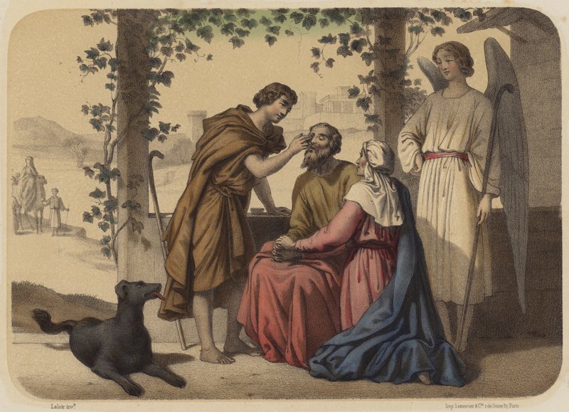Regreso del joven Tobías de Jean Baptiste Auguste Leloir